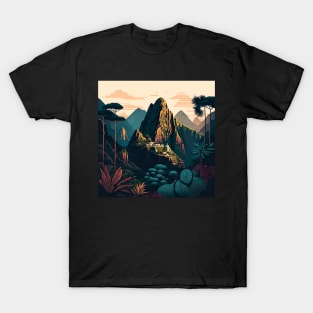 Machu Picchu Peru Illustration T-Shirt